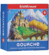 Гуашь Erich Krause 09 цветов, 20 мл