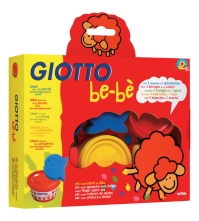 Краски пальчиковые GIOTTO Be-Be Super Finger Colours набор: 3 шт, спонжи, фартук
