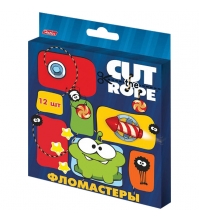 Фломастеры CUT THE ROPE 12цв., картон. уп., европодвес