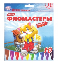 Фломастеры Jumbo Пушистики, 10цв., утолщенные, картон. уп., европодвес