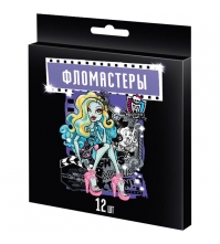 Фломастеры Школа Монстров (Monster High) 12цв., картон. уп., европодвес