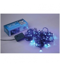 Электрогирлянда уличная светодиодная 100 ламп, голубой, с контроллером, 11,5+1,5 м