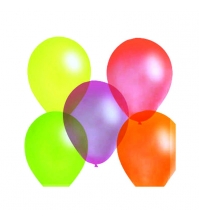 Воздушные шары, 100шт, М10/25см, ассорти, флюорисцентные