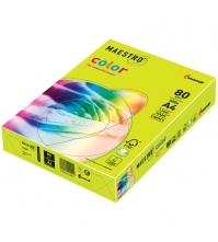 Бумага Maestro Color neon А4, 80г/м2, 500л. (жёлтый неон)