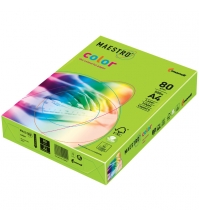 Бумага Maestro Color neon А4, 80г/м2, 500л. (зелёный неон)