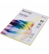 Бумага Maestro Color pale А4, 80г/м2, 100л. (жёлтый)