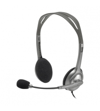 Наушники с микрофоном Logitech Stereo Headset H110, серебристый