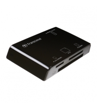 Картридер Transcend <TS-RDP8K-Black> USB2.0 CF/MMC/RSMMC/SDHC/microSDHC/MS(/Pro/Duo/M2)/Writer