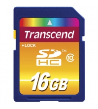 Карта памяти SDHC 16Gb class10 Transcend