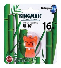 Память Kingmax USB Flash 16Gb UI-07, Кошка, оранжевый