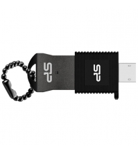 Память SiliconPower USB Flash  8GB USB2.0 Touch T01 черный