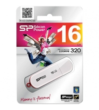 Память SiliconPower USB Flash 16GB USB2.0 Luxmini 320 белый