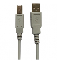 Кабель USB 2.0 A-B, 1.8м,  серый