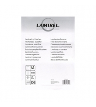 Пленка для ламинирования A3 LAMIREL 303*426мм ( 75мкм) глянец 100л.