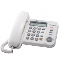 Телефон проводной PANASONIC KX-TS2358RUW