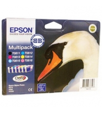 Набор картриджей ориг. Epson T0817 (Bk,C,M,Y,LC,LM) для T50/T59/R270/R290/R390/RX590/1410