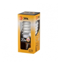 Лампа энергосберегающая ЭРА F-SP 20W 827 E27 теплый свет