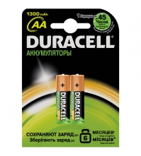 Аккумулятор HR06 DURACELL 1300mAh 2BL