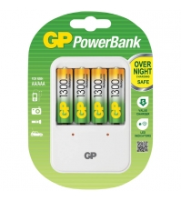 Зарядное устройство GP PB420GS130-2CR4 + 4шт акк. HR06 1300mAh