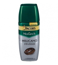 Кофе Jacobs Monarch Millicano растворимый и молотый, 95г., стекло