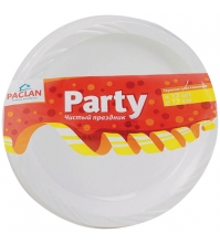Тарелки PACLAN PARTY пластик 170мл белые 12шт/упак