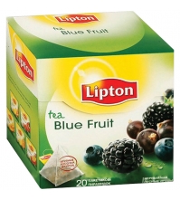 Чай Lipton Green Blue Fruit, зеленый фруктовый, 20*1,8г, пирам.пак