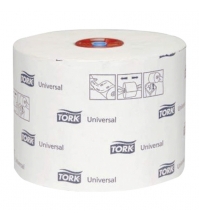 Бумага туалетная в Mid-size рулонах TORK Universal(T6) 1сл, 135м/рулон, белая мягкая