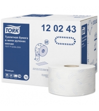 Бумага туалетная в мини-рулонах TORK Premium(T2) 2сл, 170м/рулон, белая, натуральная целлюлоза