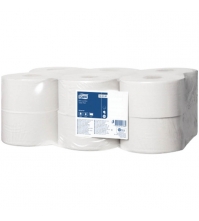 Бумага туалетная в мини-рулонах TORK Universal(T2) 1сл, 200м/рулон, цвет натуральный