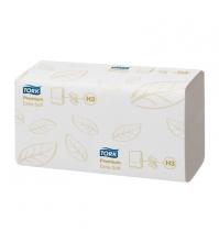 Полотенца бумажные листовые TORK Premium(ZZ-сложение)(Н3), 2сл, 200л/пач, ультрамягкие, белые
