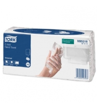 Полотенца бумажные листовые TORK Universal(С-сложение)(Н3), 2сл, 120л/пач, натуральные, 24x27,5см