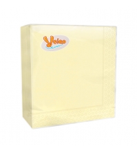 Салфетки бумажные VEIRO 2сл, 33*33см, 25шт/упак, желтые