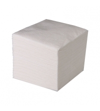 Салфетки бумажные Эконом, 100 шт, белые, в полиэтиленовой упаковке