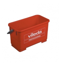 Ведро для мытья окон Vileda Professional 22л, красное, прямоугольное