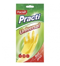 Перчатки резиновые PACLAN PRACTI Universal S, пара