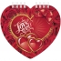 Увеличить Блокнот 60л. А6 на гребне I love you, с фигурной высечкой
