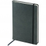 Записная книжка 100л. А5 на резинке Megapolis Velvet, серый, тонированный блок