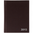 Ежедневник датированный 2015г, А6, 168л, БВ, коричневый