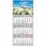 Календарь кварт. 3 бл. на 3-х гр. Standard -Flowers, с бегунком, 2015