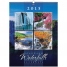 Календарь настен. перекид. на гребне Эксклюзив- Водопады, 45*60 см, с ригелем, 2015