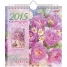 Календарь-домик POST- Нежные букеты, на гребне, с открытками, с ригелем, 2015