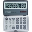 Калькулятор карманный CTC 10 разрядов, двойное питание, 63*106*14 мм, серый