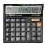 Калькулятор настольный CT 12 разрядов, двойное питание, 130*128*34 мм, черный