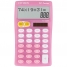 Калькулятор настольный FC 10 разрядов, двойное питание, 129*76*17 мм, розовый