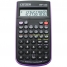 Калькулятор научный 10 разрядов, 86 функций, питание от батарейки, 78*153*12 мм, черный/фиолетовый