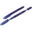 Маркер перманентный двухсторонний синий, пулевидный, 0,8-2,2 мм