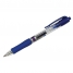Ручка гелевая автоматическая CROWN синяя, 0,7мм, грип