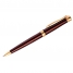 Ручка шариковая Delucci черная, 0,8мм, корпус бордово-коричневый, механизм поворотный, подар.уп.