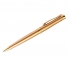 Ручка шариковая Delucci черная, 0,8мм, корпус золото, механизм поворотный, подар.уп.