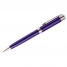 Ручка шариковая Delucci черная, 0,8мм, корпус синий/хром, механизм поворотный, инд. уп.